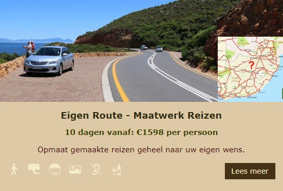 Eigen route maatwerk reizen