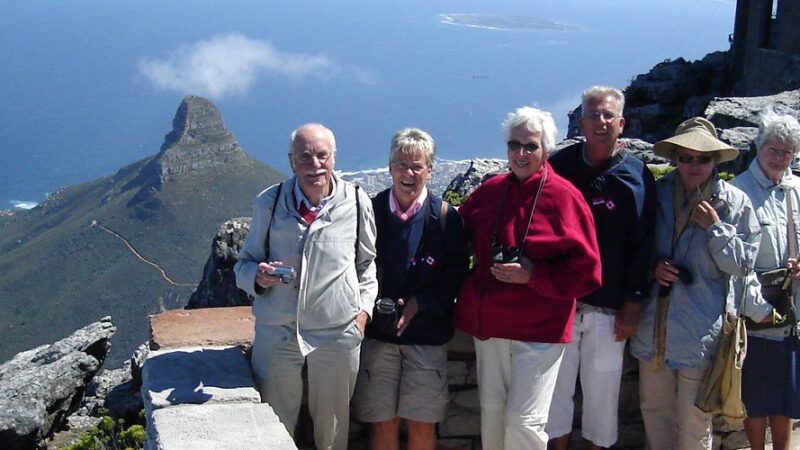 Boven op Tafelberg Kaapstad