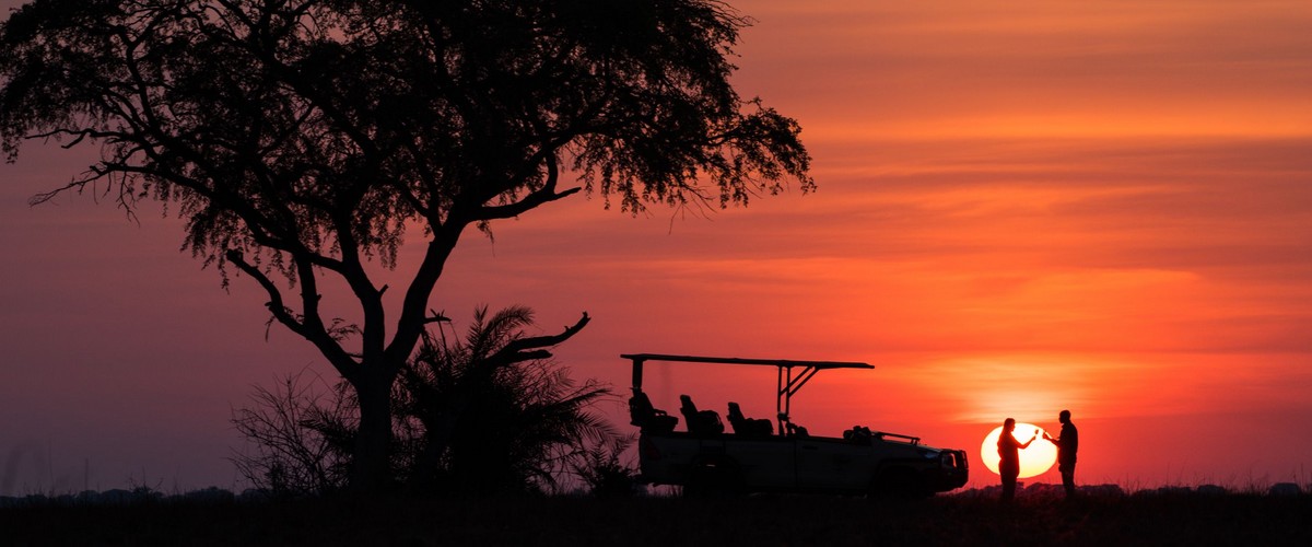 Lekkerbly Zambia zonsondergang