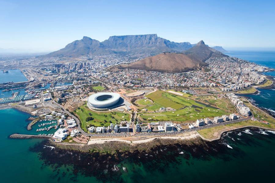 Uitzicht over Kaapstad Zuid-Afrika